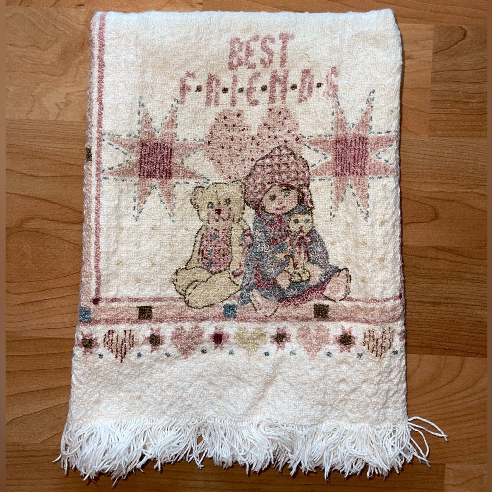 Homespun Hearth Vintage Best Friends Dish Towel